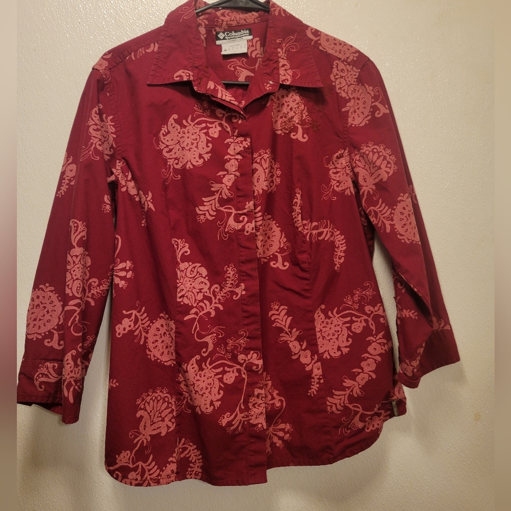 Columbia  Floral Button-Up Shirt